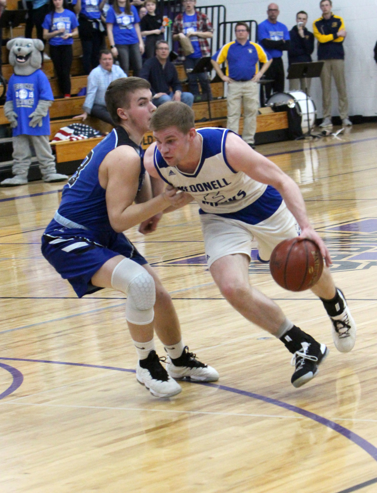 Athens vs McDonell boys basketball at Eau Claire Memorial 3-7-19
